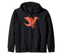 Origami Dragón Animales Japón Arte Plegable Dragón Figura Sudadera con Capucha