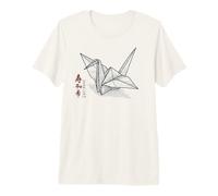 Origami Grúa - Kanji japonés para la Paz y la Esperanza Camiseta Premium