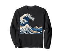 Origami Hokusai Ola Arte japonés Olas asiáticas Sudadera