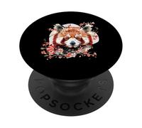 Origami Panda Rojo Kawaii Kimono Pequeños Pandas Gato Osos PopSockets PopGrip Adhesivo