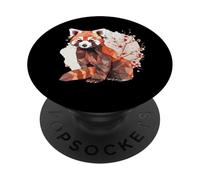 Origami Panda Rojo Kawaii Kimono Pequeños Pandas Gato Osos PopSockets PopGrip Adhesivo