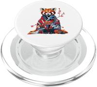 Origami Panda Rojo Kawaii Kimono Pequeños Pandas Gato Osos PopSockets PopGrip para MagSafe