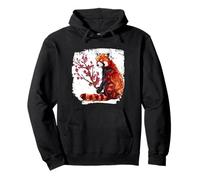Origami Panda Rojo Kawaii Kimono Pequeños Pandas Gato Osos Sudadera con Capucha