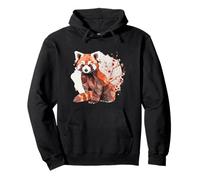 Origami Panda Rojo Kawaii Kimono Pequeños Pandas Gato Osos Sudadera con Capucha