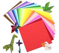 Origami Papel, 200 Hojas de Papiroflexia Papel Doble Cara Papel Colores, 20 Colores Papel de Origami Cuadrado para Artes y Oficios Juguetes Decoración(15 x 15 cm)