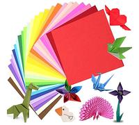 Origami Papel 200 Hojas Dobladas, 20 Colores Cuadrado, Artes y Oficios, Papiroflexia para Niños y Adultos, Juguetes y Decoración de Fiesta (15 x 15 cm)