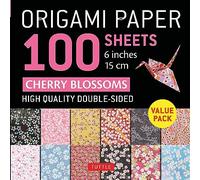Origami Paper 100 Sheets Cherry Blossoms 6" (15 cm): Tuttle Origami Paper: Double-Sided Origami Sheets Printed with 12 Different Patterns (Instructions for 5 Projects Included)