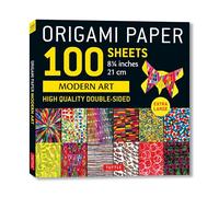 Origami Paper 100 sheets Modern Art 8 1/4": Extra Large Double-Sided Origami Sheets Printed with 12 Different Patterns (Instructions for 5 Projects Included)