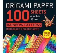 Origami Paper 100 Sheets Rainbow Patterns 6" (15 cm): Tuttle Origami Paper: Double-Sided Origami Sheets Printed with 8 Different Patterns (Instructions for 7 Projects Included)