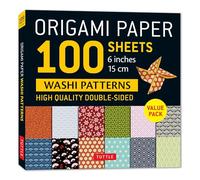 Origami Paper 100 sheets Washi Patterns 6" (15 cm): Double-Sided Origami Sheets Printed with 12 Different Patterns (Instructions for Projects Included)