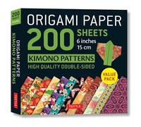 Origami Paper 200 sheets Kimono Patterns 6 (15 cm): Tuttle Origami Paper; High-quality Double-sided Origami Sheets Printed With 12 Patterns; ... Projects Included; 200 Sheets, 6 Inch, 15 Cm