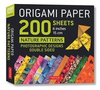 Origami Paper 200 sheets Nature Patterns 6" (15 cm): Tuttle Origami Paper: Double Sided Origami Sheets Printed with 12 Different Designs (Instructions for 6 Projects Included)
