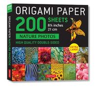 Origami Paper 200 sheets Nature Photos 8 1/4" (21 cm): Double-Sided Origami Sheets Printed with 12 Photographs (Instructions for 6 Projects Included)