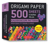 Origami Paper 500 sheets Kaleidoscope Patterns 4" (10 cm): Tuttle Origami Paper: Double-Sided Origami Sheets Printed with 12 Different Colorful Patterns