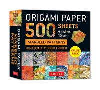 Origami Paper 500 sheets Marbled Patterns 4" (10 cm)