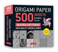Origami Paper 500 sheets Matrix Patterns 6" (15 cm): Tuttle Origami Paper: Double-Sided Origami Sheets Printed with 12 Different Designs (Instructions for 5 Projects Included)