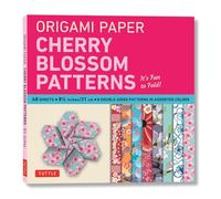 Origami Paper- Cherry Blossom Patterns Large 8 1/4" 48 sheets: Tuttle Origami Paper: Double-Sided Origami Sheets Printed with 8 Different Patterns (Instructions for 5 Projects Included)