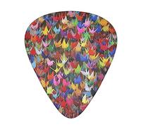 Origami Paper Cranes StOlmx - Juego de púas de guitarra - Diseño de impresión completa, 3 grosores disponibles