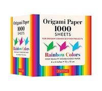 Origami Paper Rainbow Colors 1,000 sheets 4" (10 cm): Tuttle Origami Paper: Double-Sided Origami Sheets Printed with 12 Different Color Combinations (Instructions for Origami Crane Included)