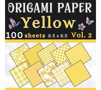 Origami Paper Yellow- Volume 2: Ideal for origami, journaling, scrapbooking, and handmade projects.