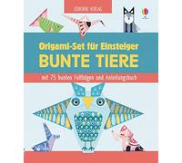 Origami-Set für Einsteiger: Bunte Tiere: mit 75 bunten Faltbögen und Anleitungsbuch