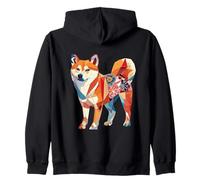 Origami Shiba Inu Perros De Flor De Cerezo Japonés T Japón Sudadera con Capucha