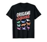 Origami Squad Animales Coloridos Papel Camiseta