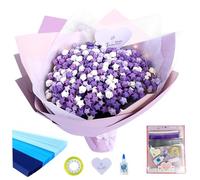 Origami Star Paper, 520PCS Double Sided Paper Star Strips DIY Folding Origami Strips for Birthday Valentine's Day Gift Purple