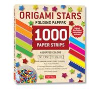 Origami Stars Papers 1,000 Paper Strips in Assorted Colors: 10 colors - 1000 sheets - Easy Instructions for Origami Lucky Stars