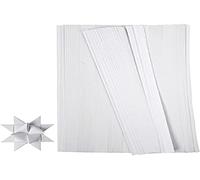 Origami - Tiras de papel para manualidades (10 mm, 500 unidades), color blanco