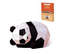 ORIGAMIPLANET Kit de manualidades de papel 3D Panda Tuan Tuan Origami, divertido modelo de arte de papel 3D precortado para adolescentes y adultos, figura de animal fácil hecha a mano, juego de regalo