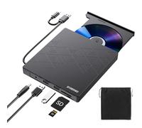 ORIGBELIE Grabadora CD DVD Externa, CD/DVD ROM +/-RW Drive con Puerto USB | Ultra Delgado USB 3.0 Tipo C Lector DVD Externo para PC, Portátil, Escritorio, iMac, Windows 11/10/8/7/XP, Linux, Mac OS
