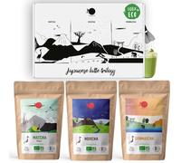 ORIGEENS MATCHA LATTE TRILOGÍA SET - Té Matcha, Hojicha, Genmaicha orgánico en polvo - 3 * 50g