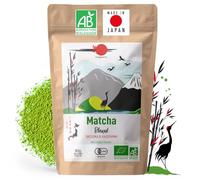 ORIGEENS TE MATCHA ECOLOGICO Japonés TSURU - Blend Shizuoka y Kagoshima - Te matcha en polvo Bolsita 80gr