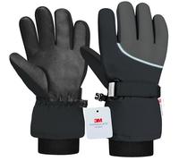 Origem Guantes Térmicos Kids Impermeables para Esquí - Aislamiento 3M Thinsulate, Táctiles, Antideslizantes para Niños 4-14 años en Snowboard y Senderismo