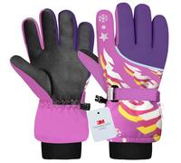 Origem Guantes de Esquí para Niños, Guantes de Invierno Impermeables para Niños, Termicos Guantes de Nieve para 4-14 niños y niñas para Trineo Snowboard Patinaje y Actividades al Aire Libre