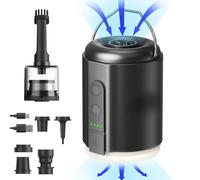 Origem Inflador Electrico,Bomba de Aire Eléctrica para Inflables, 5.2KPa Mini Hinchador Colchon Hinchable, Puede recargar Las Pilas con Luz de Camping Inflado Rápido Desinflado