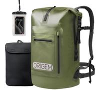 Origem Mochila impermeable, 35L/55L/85L rolltop waterproof backpack; bolsa estanca con inserción para ordenador & Espalda y tirantes acolchados para kayak, pesca, rafting, buceo o uso diario.