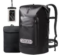 Origem Mochila impermeable, 35L/55L/85L rolltop waterproof backpack; bolsa estanca con inserción para ordenador & Espalda y tirantes acolchados para kayak, pesca, rafting, buceo o uso diario.