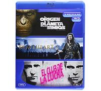 Origen Del Planeta De Los Simios / Braveheart/ El Club De La Lucha - Bd Tri [Blu-ray]