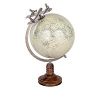 ORIGEN Home Decor Globo Globos Mundo Blanco Redondo 35x25x20cm