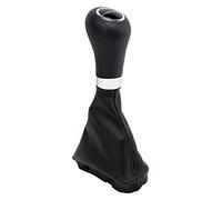 Origen POM40136 Pomo específico con fuelle para Mercedes Benz W204, Símil piel, 5 velocidades, Color Negro