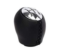 Origen POM40138 Pomo específico para Renault Megane (2010-) símil Piel, para 5 y 6 velocidades, Negro