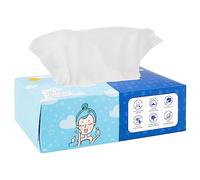 Orighty toallitas desechables para la cara Toallitas limpiadoras biodegradables y absorbentes para la cara, toallitas desmaquillantes supersuaves para desmaquillar, limpiar y cuidar 100 unidades