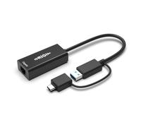 Origin Adaptador de almacenamiento USB a RJ45 Gigabit | Compatible con USB-A y USB-C