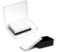 Origin-Joy 200 tarjetas NFC, NTAG215 en blanco impermeables de 85,5 x 54 mm, chips NFT, programables y regrabables, compatibles con dispositivos Amiibo, TagMo, iOS y Android (blanco y negro)