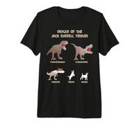 Origin of The Jack Russell Terrier Evolution History Meme Camiseta Premium