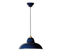 Original 1227 Latón Midi Wide Lámpara Colgante Azul Tinta