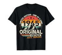 Original 1945 Vintage Cumpleaños 80 Años Para Hombres Mujeres Camiseta