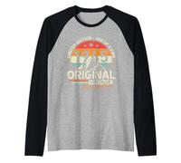 Original 1945 Vintage Cumpleaños 80 Años para Hombres Mujeres Camiseta Manga Raglan